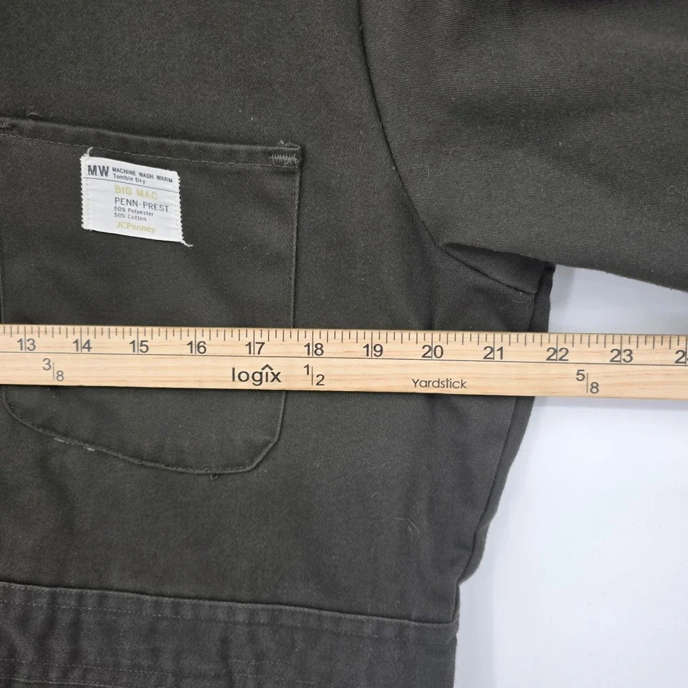 Vintage Big Mac JCPenney Penn-Prest Insulated Work Coveralls Dark Olive
